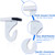 Hotop 120 Pcs Drop Ceiling Hooks for Hanging Ceiling Clips T-bar Tile Hooks Aluminum Suspended Metal Heavy Duty White Right and Left Grid Clips Hanger for Classroom Office School Decoration