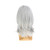 Sallcks Mens Wig White Long Straight Synthetic Heat Resistant Costume Cosplay Hair Wig