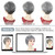 SEVENCOLORS Grey Wigs for Women Layered Pixie Cut Wigs with Bangs Synthetic Natural Hair Short Gray Silver Wig for Older Ladies