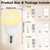 Rechargeable LED Light Bulbs with Remote, Dimmable Magnetic E12 Battery Operated Light Bulb, 12 RGB Colors, 480LM 40W Equivalent, 3 Timer, for Sconces, Lamps Without Power, Camping, Emergency 2 PACK