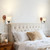 KLOSM Black Wall Sconce Light with Pull Chain, Modern Wall Sconces Indoor