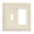 Henne Bery Sunken Pearls Heavy Duty Decorative Wall Plate Switch Plate Outlet Cover, Durable Solid Zinc Alloy (Toggle/Decorator, Light Almond)