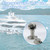 Marine Stainless Steel Magnetic Door Holder - 2" Pivoting Door and Window Stopper Set (A)