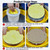 Gkesgm 2 Pcs 12" Round Pottery Wheel Bats and 8 Pcs 7" Square Inner Bats with 1Pc Batmate for Potters and Clay Artists,Ceramic Bat System for Clay Making and Sculpting