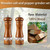 Wooden Salt and Pepper Shakers, Wood Salt and Pepper Grinder Set