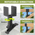 FMhotu 4x4 Heavy Duty Roof Riser Brackets, Adjustable Pergola Brackets 4Pcs