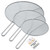 U.S. Kitchen Supply 3-Pc Stainless Steel Splatter Screen 13", 11.5", 9.5"