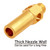 Uenede 10PCS Brass Burner Jet Nozzle, Cast Iron Burner Propane Natural Gas