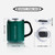 VOLCAROCK 16 Oz Coffee Mug with Handle and Lid, BPA Free Coffee Cup, Keep Cold 6 Hours and Keep Warm 5 Hours, Great Tea Mug for Home Offie and Outdoor Use (Deep Green)