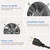 Fepinc 14 Inch Exhaust Fan with Plug, 2647CFM Through-the-Wall Ventilation
