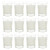 Mega Candles 12 pcs Unscented Glass White Container Candle, Mini Party Light 5 Hour Burn Time 1.5 Inch x 1.75 Inch, Home Décor, Wedding Receptions, Occasions, Events, Festivities, Meditations, Prayers