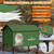 REAPALOT Heated Cat House for Outside Cat in Winter, Insulated Outdoor Feral Cat Shelter with Cat Heating Pad, Elevated Heated Kitty House for Multiple Cats (Green, L(24.4"x16.9"x24.4"))