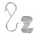 ZlinkH 10 Pack S Hooks with Safety Buckle, 3.5 Inch Heavy Duty Metal S Shaped Hooks for Pot Rack, Closet, Kitchen Utensils, Plants, Pots, Pans, Bags (Silver)