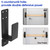 4 Pack Door Barricade Brackets, 2x4 Bar Metal U Brackets Drop Open Gate Holder, Heavy Duty Door Barricade Security Bar for Home Barn Shed Garage Basements Warehouses Backyards Indoor Outdoor