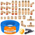 CheeMuii 35Pcs Brass DOT Air Line Fittings with 100FT 3/8" DOT Air Line Kit