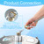 Tool Daily 14” Pressure Washer Surface Cleaner with 4 Wheels, 4000 PSI