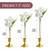 Ninehaoou 6 Pack 5.9" Glass Bud Vase Taper Candle Holder