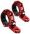 VAZESWIN 2 PCS UTV Whip Light Mounts, LED Light Bar Mounting Brackets, Red
