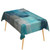 Leyiyi Oil Painting Rectangle Tablecloth Teal Grey Waterproof Tablecloth Modern Geometric Abstract Art Holiday Table Cover for Home Kitchen Dining Room Table Decorations 60x108inch