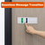EliteSign 5 Status Office Door Sign with Sliding Design Brushed Sliver