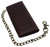 CAZORO Bikers RFID safe Cow Leather Crazy Horse Brown Long Checkbook Trifold Chain Wallet for Men Vintage Texture style