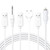 Meliya 3Pack USB DC Charger Cable Set: 2.5mm Massager Charger & 6mm Magnetic DC Cable & Single Point Pin Charger Cord for Rechargeable Toys, Electric Toothbrush