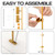 Rattanview Adjustable Tabletop Easel Gold Picture Frame Holder Stand