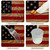 TTQYFNM 70x70inches 4th of July Square Tablecloth Vintage American Flag Memorial Day Patriotic Table Cloth Waterproof Fabric Table Cover for Kitchen Dining Room Independence Day Party Tabletop Decor