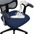 FORCHEER 100% Waterproof Office Chair Seat Cover 20x20 Jacquard Strechable Computer Desk Chair Seat Cushion Slipcover 1 Piece Washable-Navy