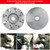 Vislone 8 Blades Livestock Hoof Trimming Grinding Wheel Sheep Cattles Horses Cow Trimming Plate Wood Carving Disc Aluminum Alloy Electric Angle Grinder Attachments Tool