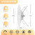 ZYC Gold 6 Inch Retrofit LED，12 Pack 6" Dimmable Retrofit Downlights can Light,2700K/3000K/4000K/5000K/6000K Selectable, Damp Rated Can Lights, Baffle Trim, 15W 1200Lm(Gold, 6 inch)