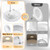 ZYC Gold 6 Inch Retrofit LED，12 Pack 6" Dimmable Retrofit Downlights can Light,2700K/3000K/4000K/5000K/6000K Selectable, Damp Rated Can Lights, Baffle Trim, 15W 1200Lm(Gold, 6 inch)