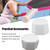 VisnzvLux Pickleball Paddle Butt End Cover, Pickleball Paddle Grip Replacement, Pickleball Paddle end Cap,5pcs, White