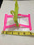 2 Bird Cage Hanging Mirrored Small Swing Perch Toys Parakeet Budgie Canary Standing Toy Glass Mirror, Plastic Perch
