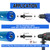 SALI Diamond Core Drill Bits 6 1/2" Diameter 10"/254mm Drilling Depth 5/8-11" Thread Core Bit Turbo Laser-Welded Segments for Cured Concrete with, Brick, Block, Masonry, with Two Adapters