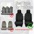 EDIETH 2PCS Custom Fit Front Seat Covers for Ford E150 E250 E350 2009-2026 Cargo Van High Back Bucket Seats Heavy Duty Oxford Fabric Protection with Integrated Headrest Not for RV/Motorhome - Black