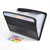Marte Vanci 13 Pocket Expanding File Folder, Accordion File Organizer with Zipper, Portable Expanding File Folder Organizer with File Tabs for Paper School Office Supply(Black)