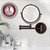 OVENTE 7" Wall Mounted Lighted Makeup Mirror, Antique Bronze MFW70ABZ1X10X