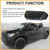 DIBON AUTO Hood Bulge Molding Grille For Toyota Tundra Front Upper Grille Hood Scoop With Amber Lights 2014-2021 (Black With Lights)