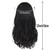 22 inch Long Black Curly Wigs for Men Vintage Hairstyle Snape Cosplay Wig