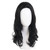 22 inch Long Black Curly Wigs for Men Vintage Hairstyle Snape Cosplay Wig
