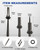 10 Pcs Rock Splitting Wedges 5/8" Wedge and Feathers Shims Set