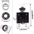 mxuteuk 2Pcs 30Amp Circuit Breakers Push Button Manual Reset 125/250V AC 50V DC, L1 Series Overload Protector Switch Thermal Circuit Breakers with Waterproof Button Caps L1-cj-30A
