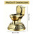 YUJUE Gold Toilet Bowl Trophy -6 Inch,Fantasy Football Loser Trophy, Toilet Seat Last Place Trophy Award, Loser Trophy Prize Gift for Tournaments, School Competitions, Sports Events Teams