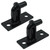 Saihisday Wall Mount Gate Hinges Sturdy Fence Gate Hinge Heavy Duty Farm Chain Link Gate Hinges with 5/8'' Pin for Fence Post Chain Link Gate (4, Silver)