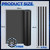 Woanger 1 Pcs 1000 x 300 mm DIY PC Case Dust Filter 1.2 mm High Airflow Hole PC Fan Mesh Filter Air Vent Covers PVC Dustproof Cover with 4 Magnetic Strip for Computer Chassis Speaker and More, Black