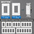 BESTTEN 10 Pack 3-Way Decorator Wall Light Switch with Wallplate, 15A 120V/277V, Single Pole or Three Way, On/Off Paddle Rocker Interrupter, UL Listed, White