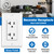 BESTTEN 50PK 20 Amp Decor Receptacle Outlet, UL Listed, White