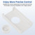 QCG White Double Pole Line Volt Thermostat Cover with Knob, 2 Pack