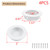 MY MIRONEY 4PCS 2" Round Recessed Cabinet Pulls, White